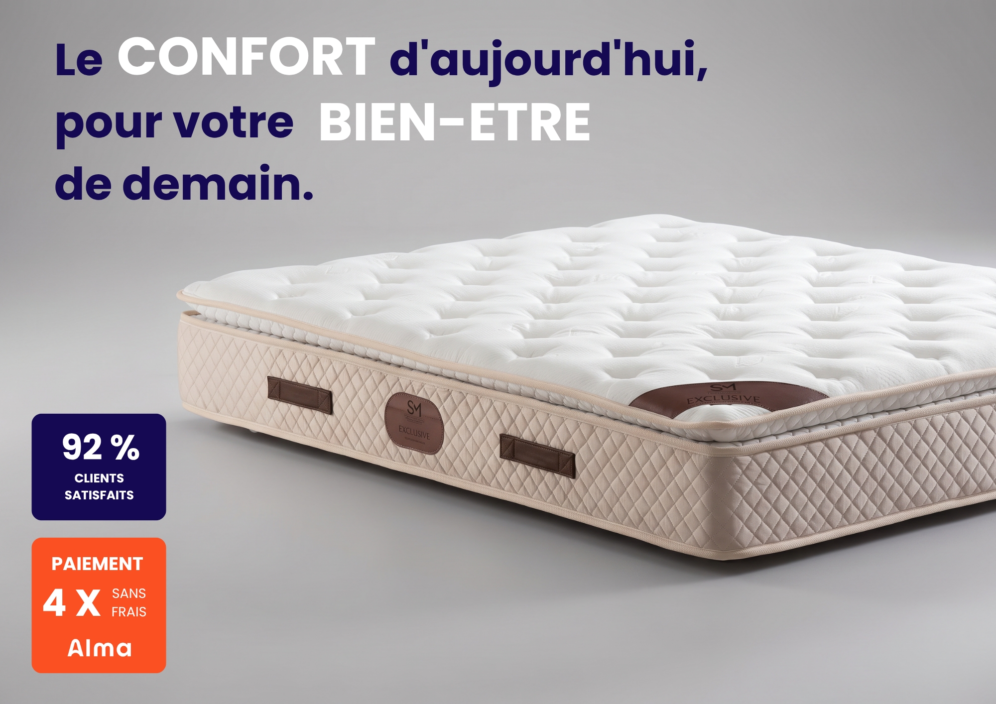 Matelas Exclusif H32 - Beige