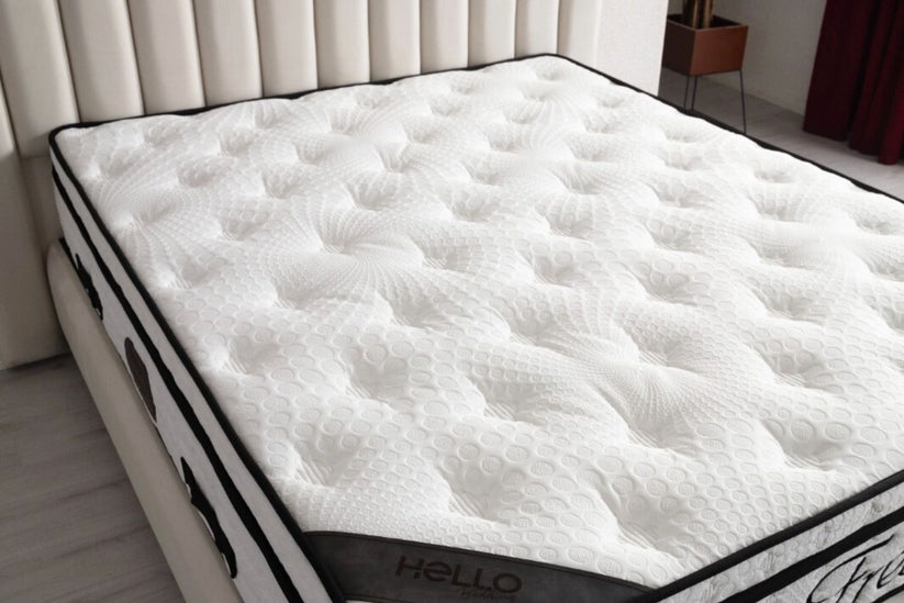 Lit coffre - Athena - Blanc cassé