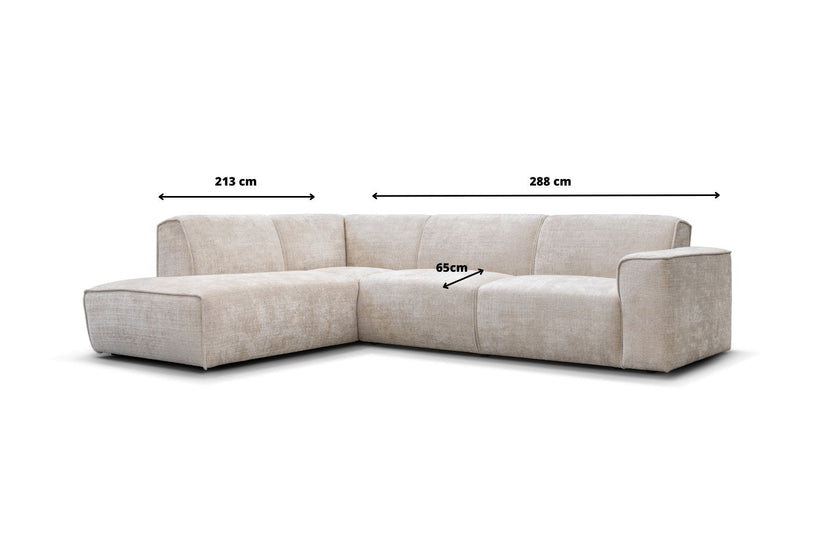 Canapé d'angle - Colette - Beige