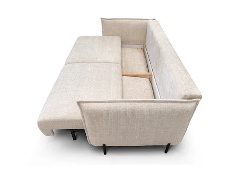 Canapé  convertible AMALFI - Tissu Marbella - Beige