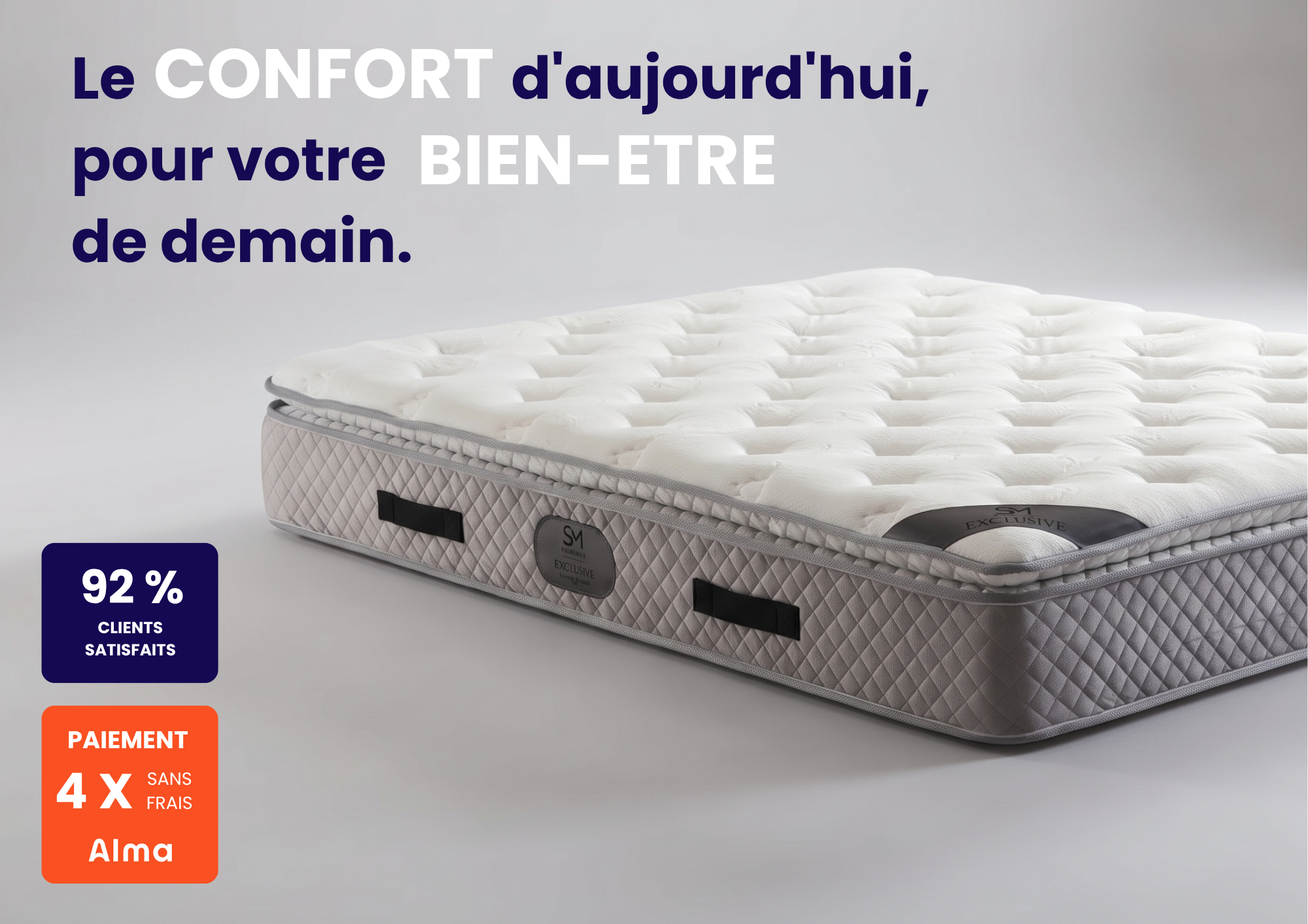Matelas Exclusif H32 - Gris