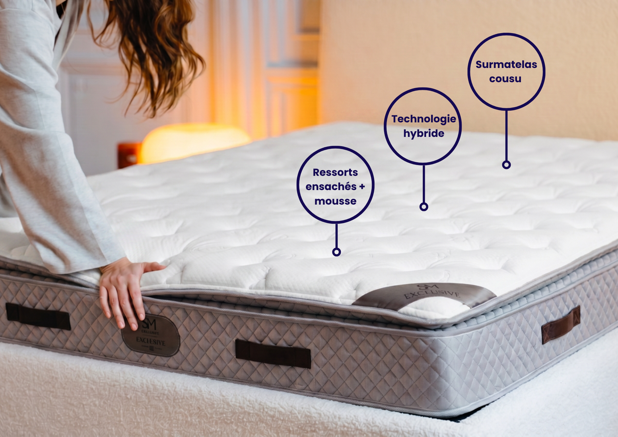 Matelas Exclusif H32 - Gris