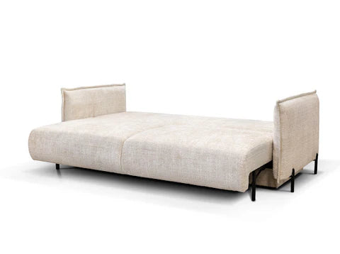 Canapé  convertible AMALFI - Tissu Marbella - Beige