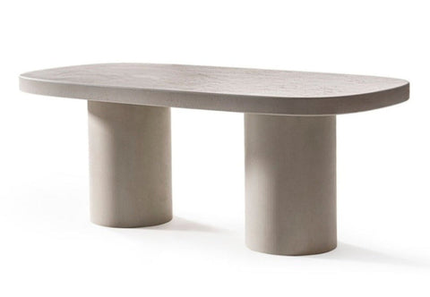 Table de repas STONE 200 cm - Effet béton ciré