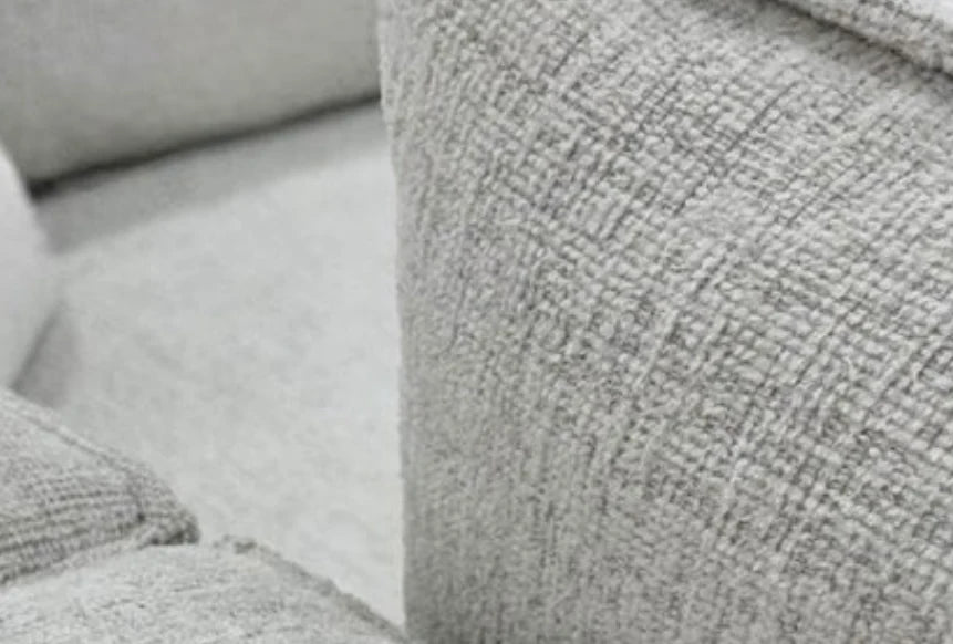 Canapé modulable - Julia 4+1 - Chenille - Blanc cassé