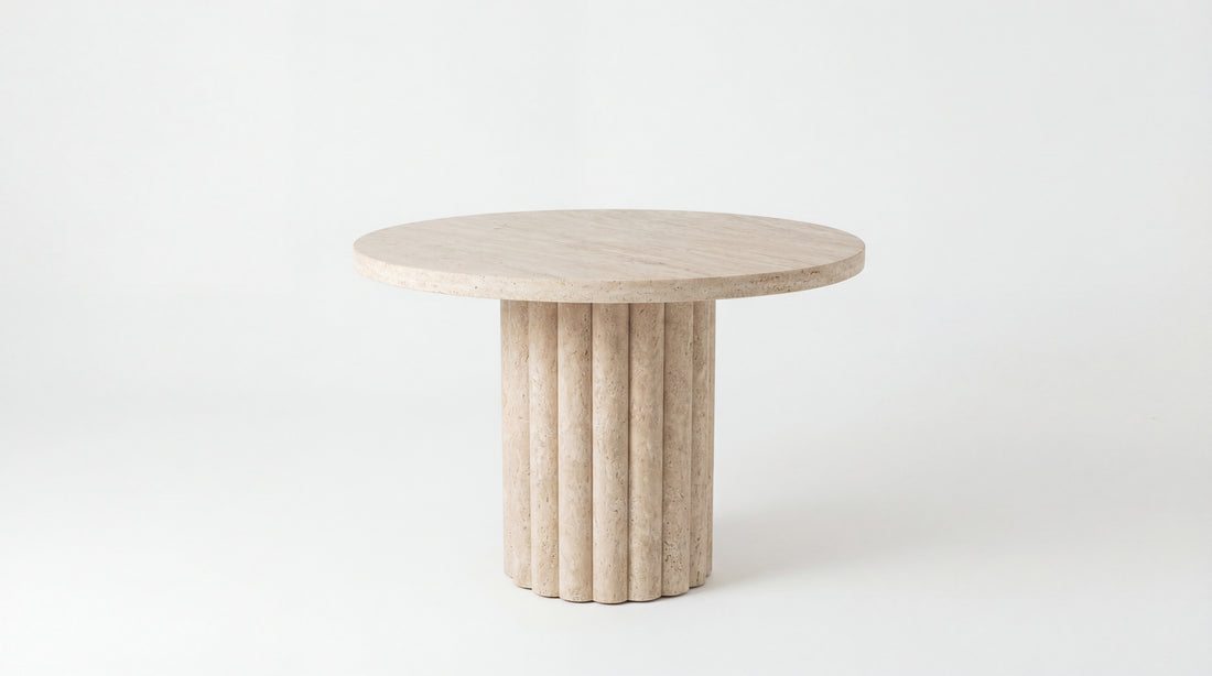 Table de repas ATHENA 110 Travertin