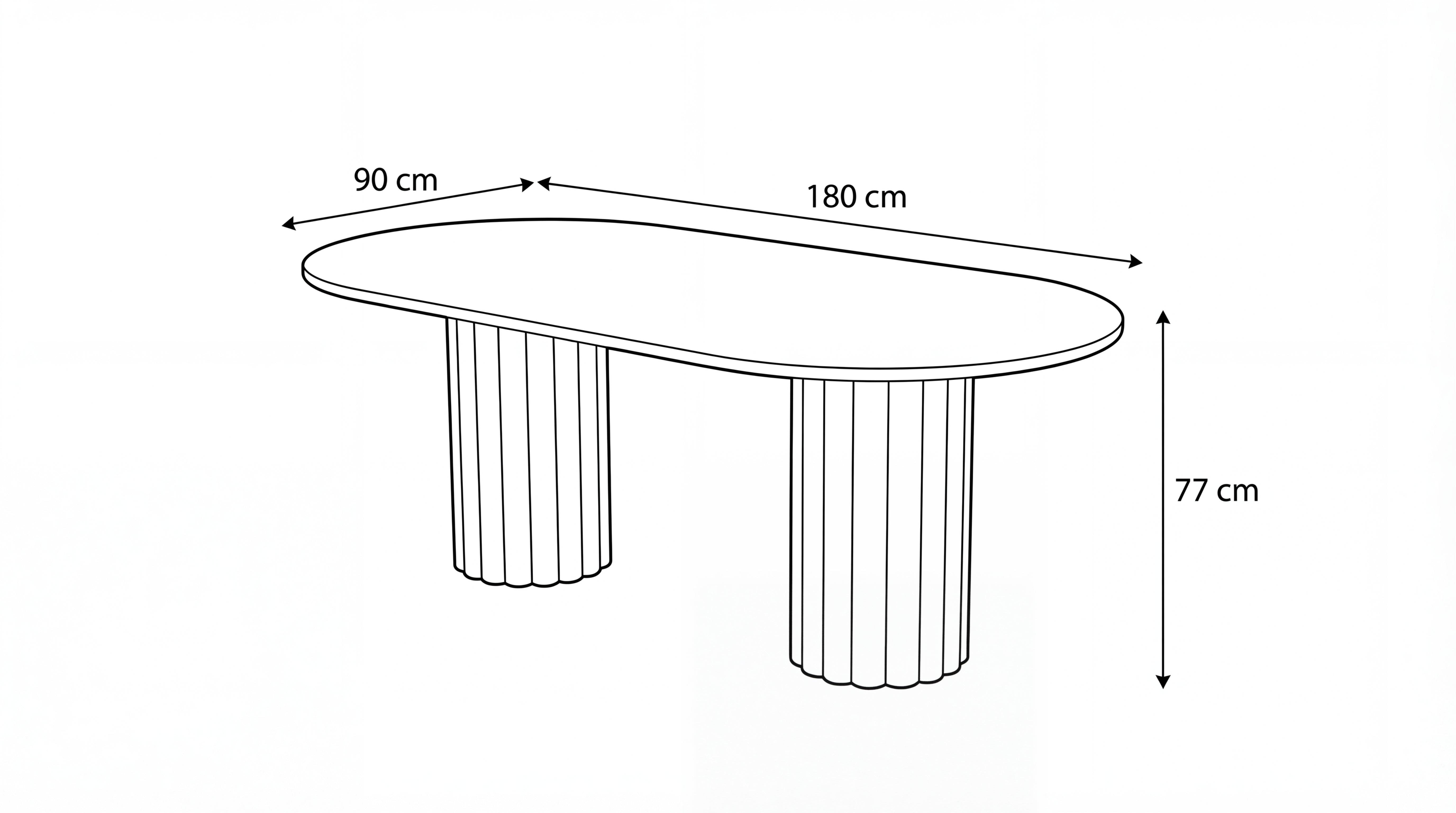 Table de repas ATHENA 180