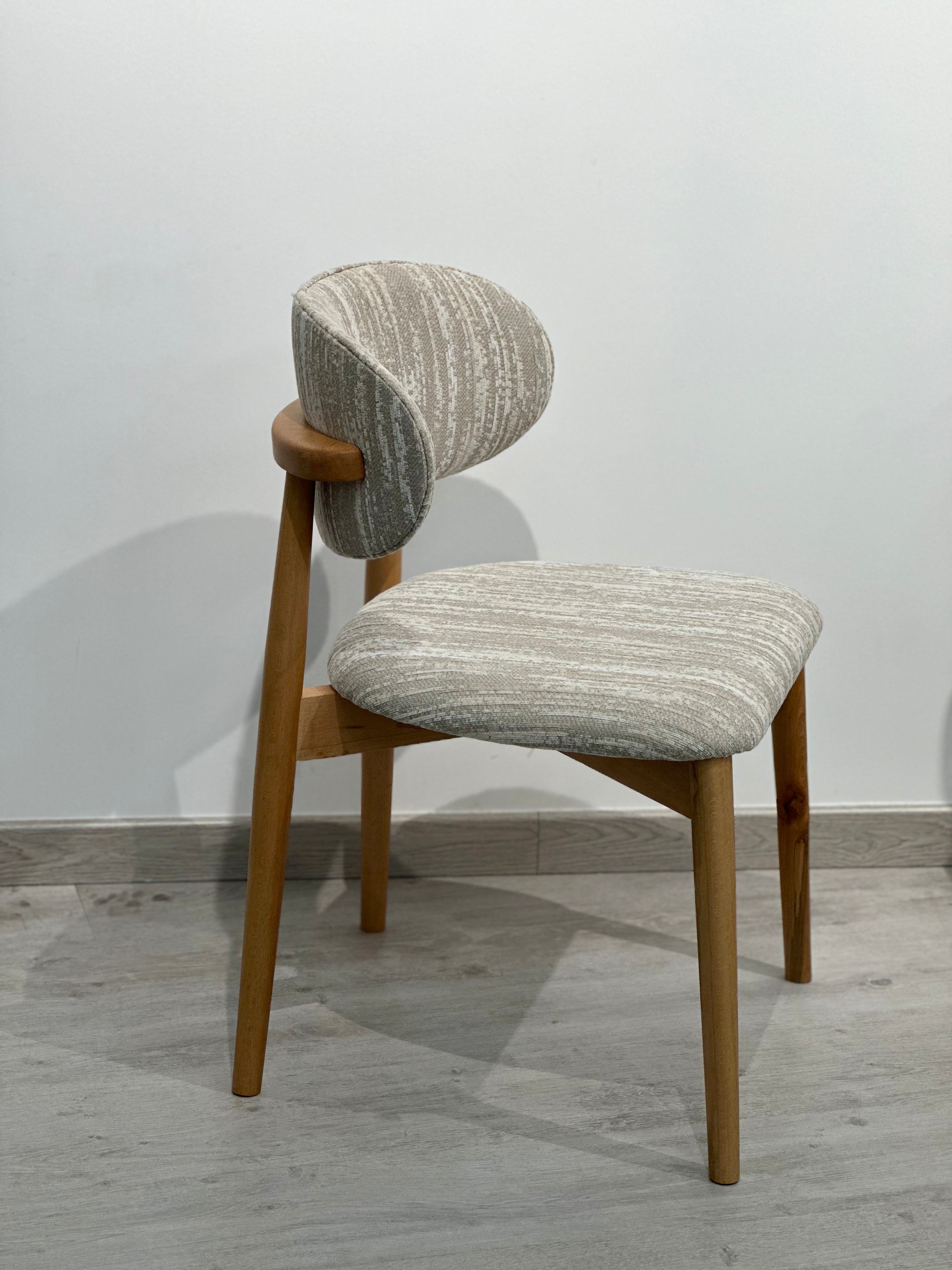 Chaise Prague - Bois clair (à motifs)