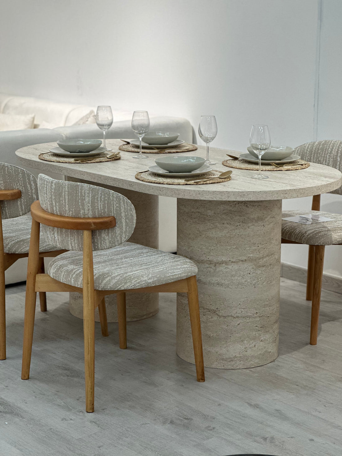 Chaise Prague - Bois clair (à motifs)