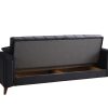 Canapé convertible - Nova - Velours - Gris