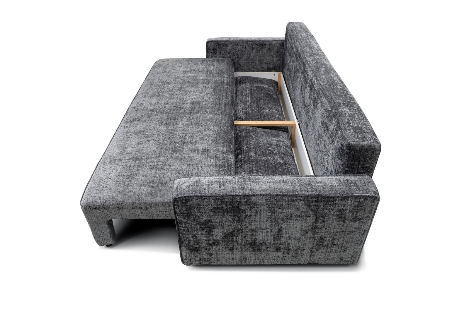 Canapé convertible NICOLE - Tissu Marbella - Gris