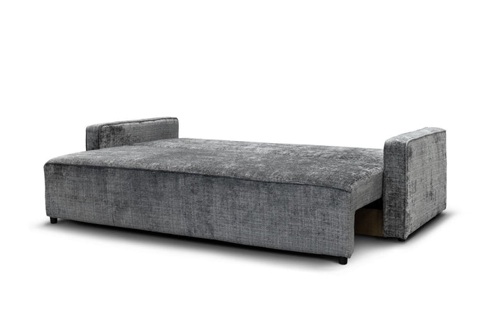 Canapé convertible NICOLE - Tissu Marbella - Gris