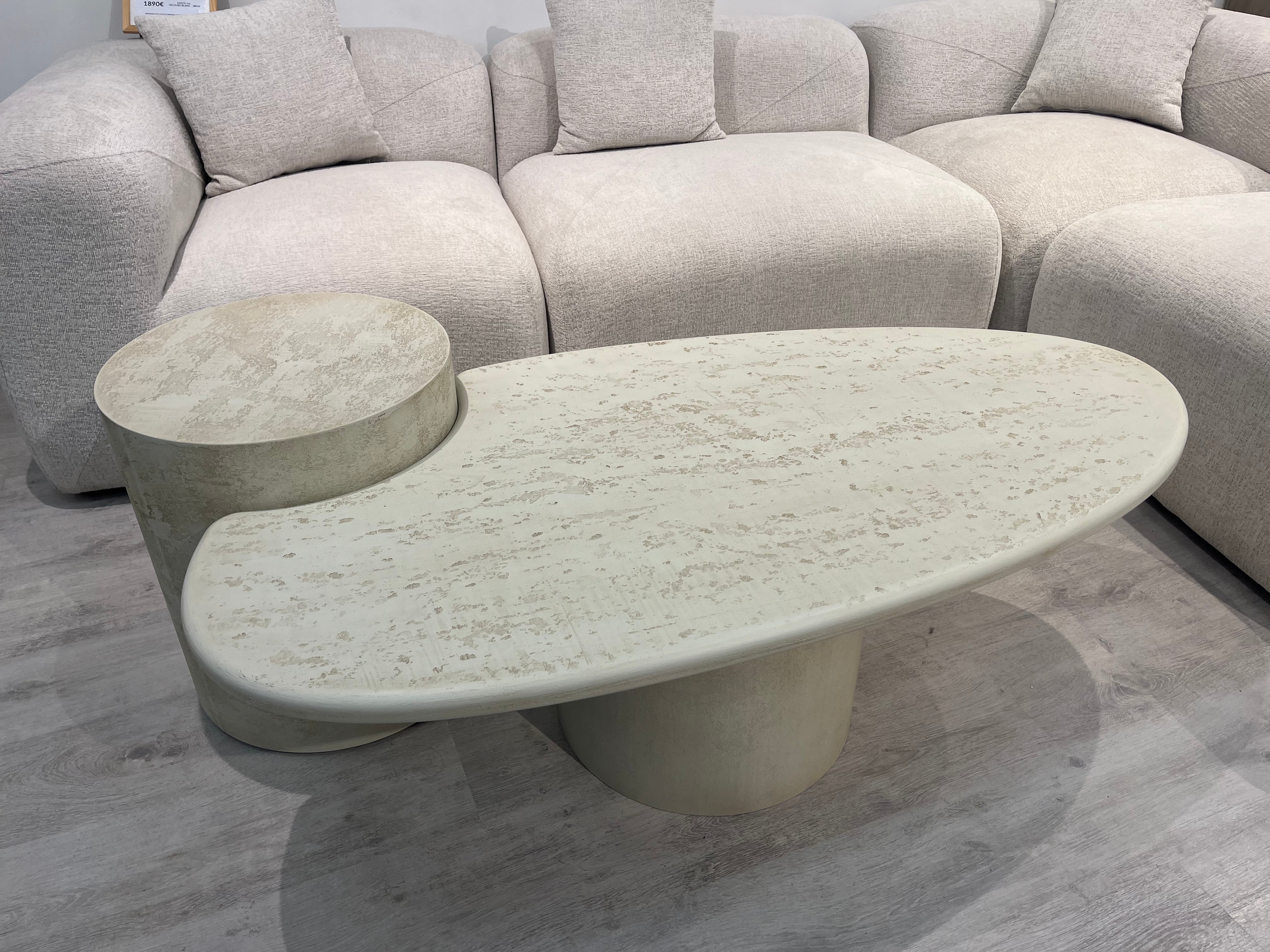 Table Basse - Nova - Aspect béton ciré