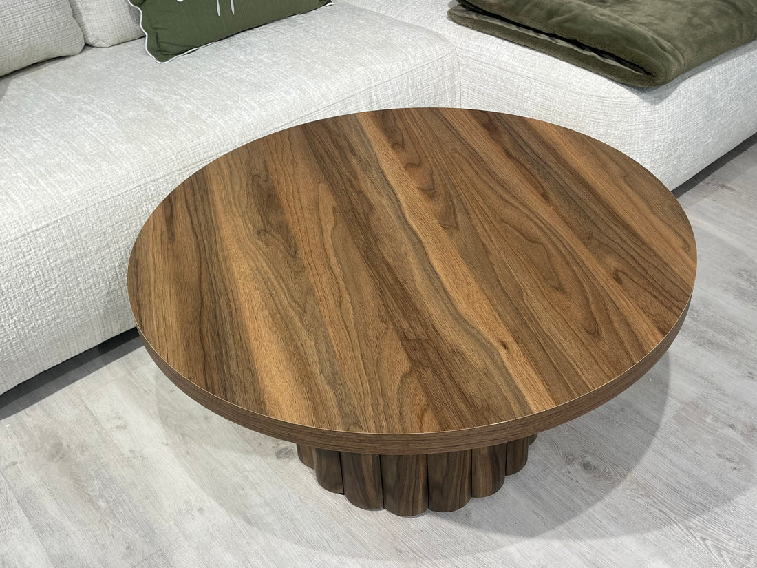 Table basse ATHENA 90 - Aspect noyer