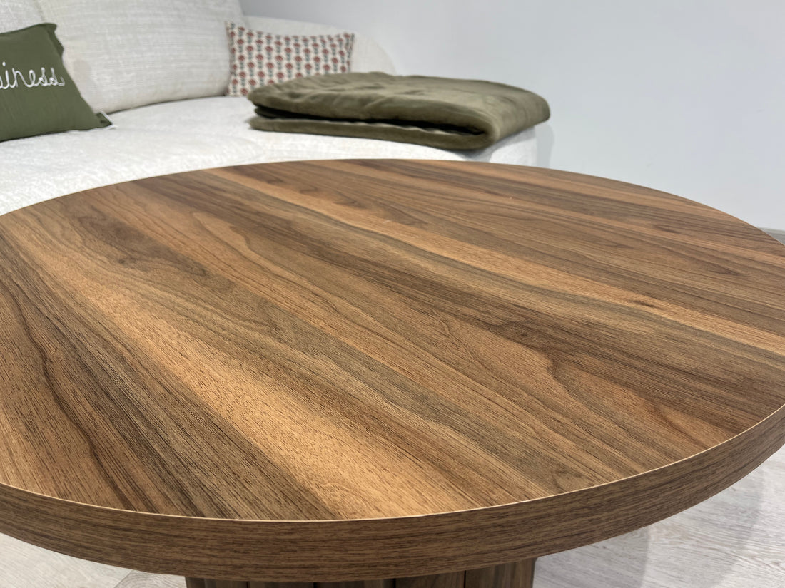 Table basse ATHENA 90 - Aspect noyer