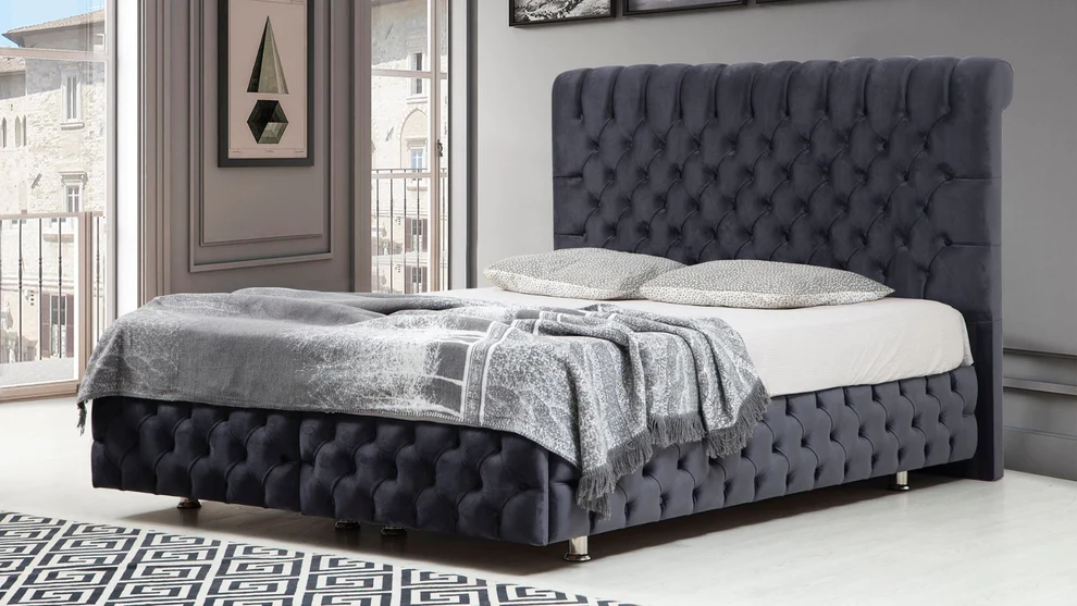 Lit coffre - Luna - Anthracite