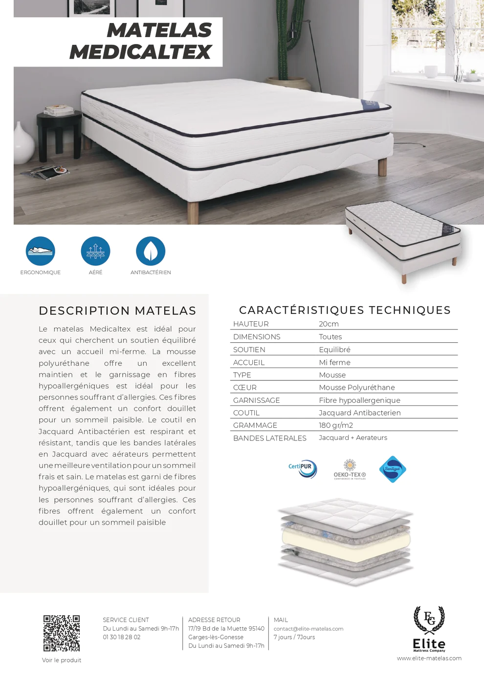 Matelas H20 Elite