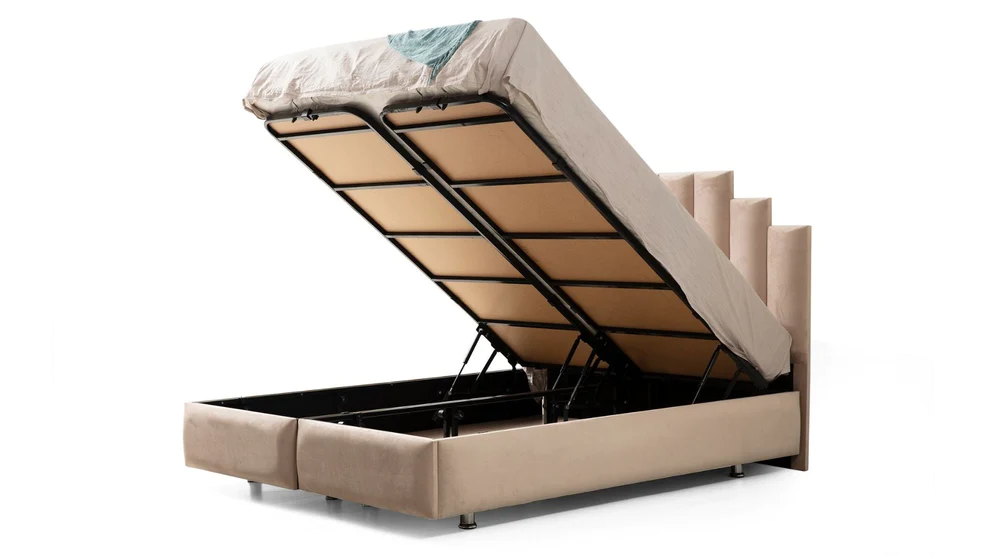 Lit coffre - Natura - Beige