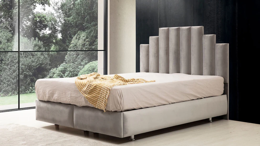 Lit coffre - Natura - Gris