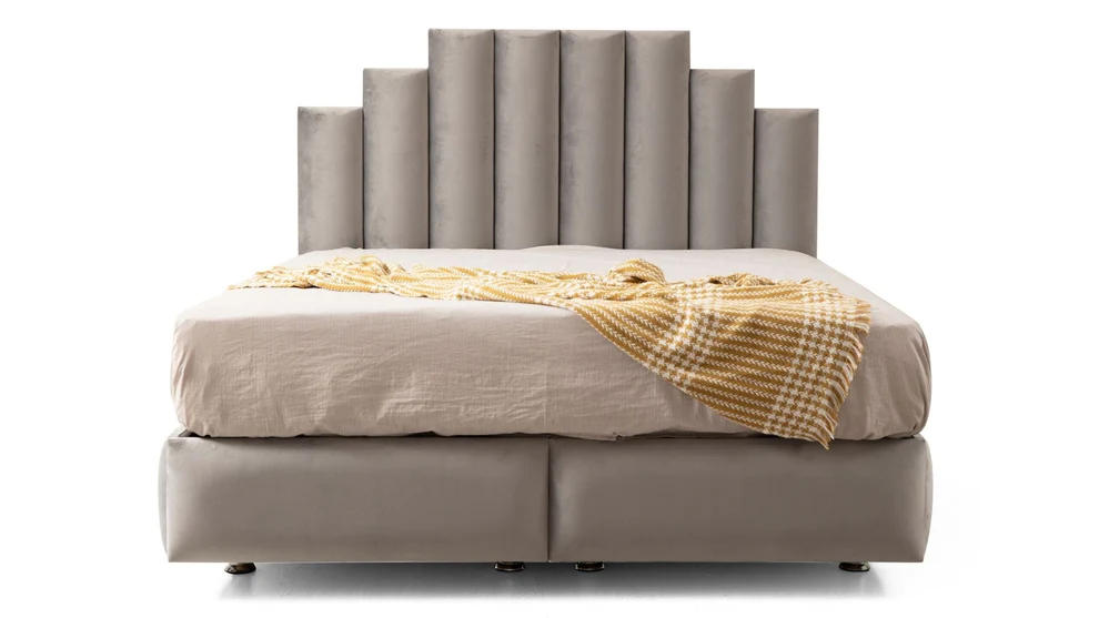 Lit coffre - Natura - Gris