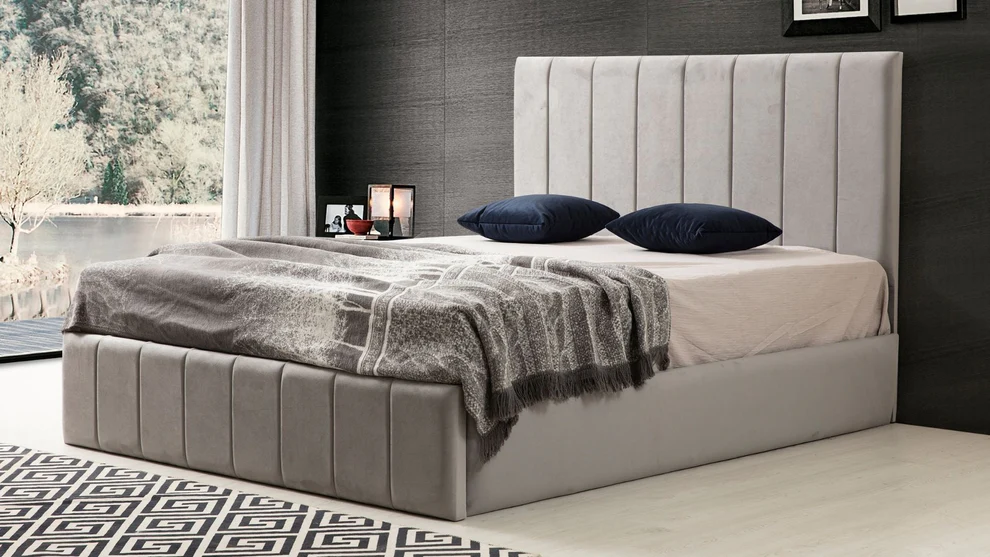 Cadre de Lit - Polo - Gris