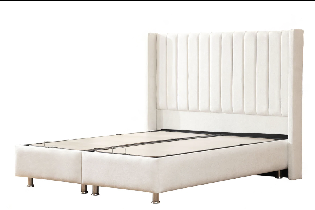 Lit coffre - Tokyo - Blanc cassé