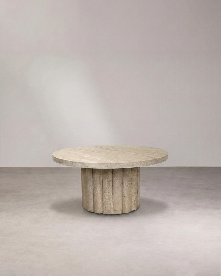 Table basse ATHENA 80 Travertin