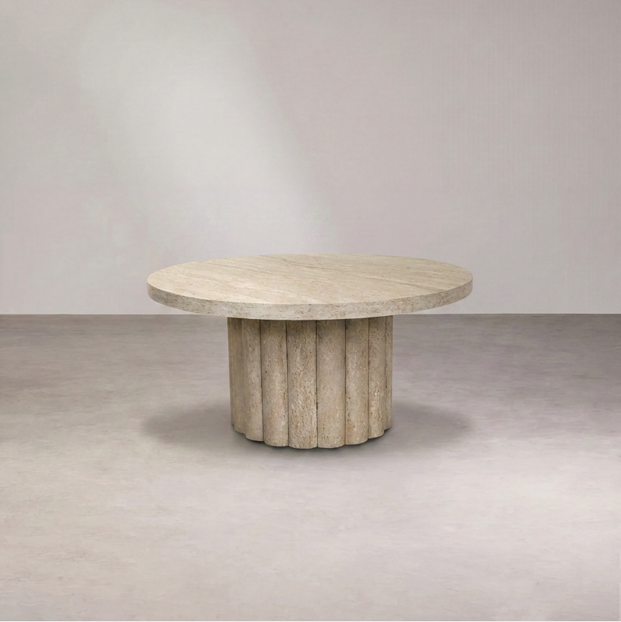Table basse ATHENA 80 Travertin