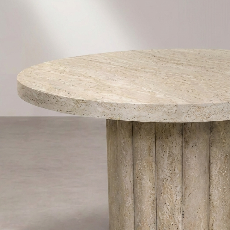 Table basse ATHENA 80 Travertin