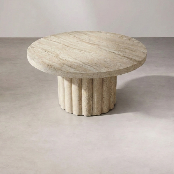 Table basse ATHENA 80 Travertin