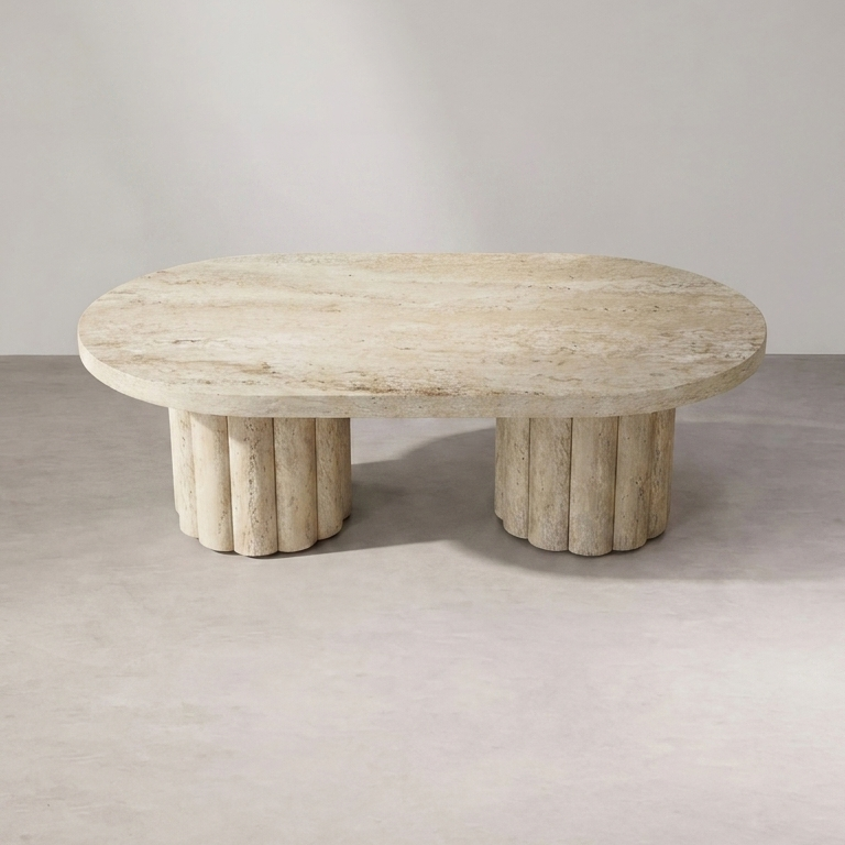 Table basse ATHENA 120 Travertin