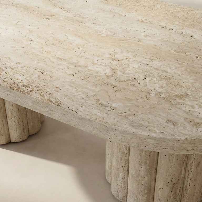 Table basse ATHENA 120 Travertin