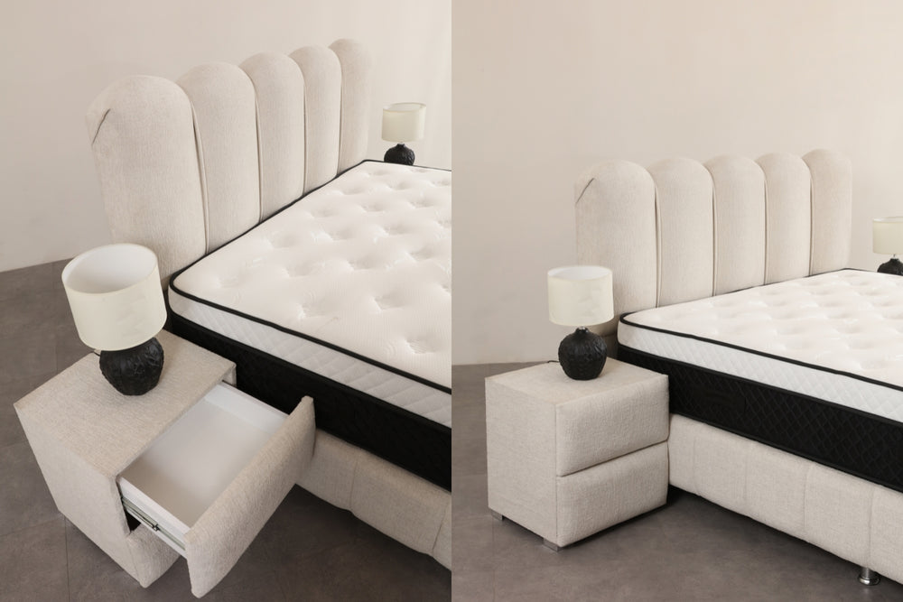 Lit Coffre - EVA - Tissus Chenille